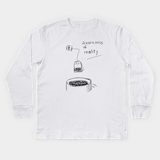 awareness of reality Kids Long Sleeve T-Shirt